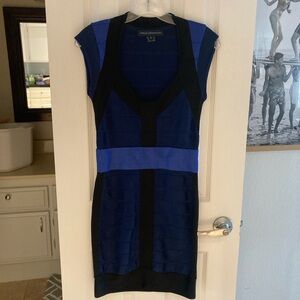 French Connection Blue and Black Dress